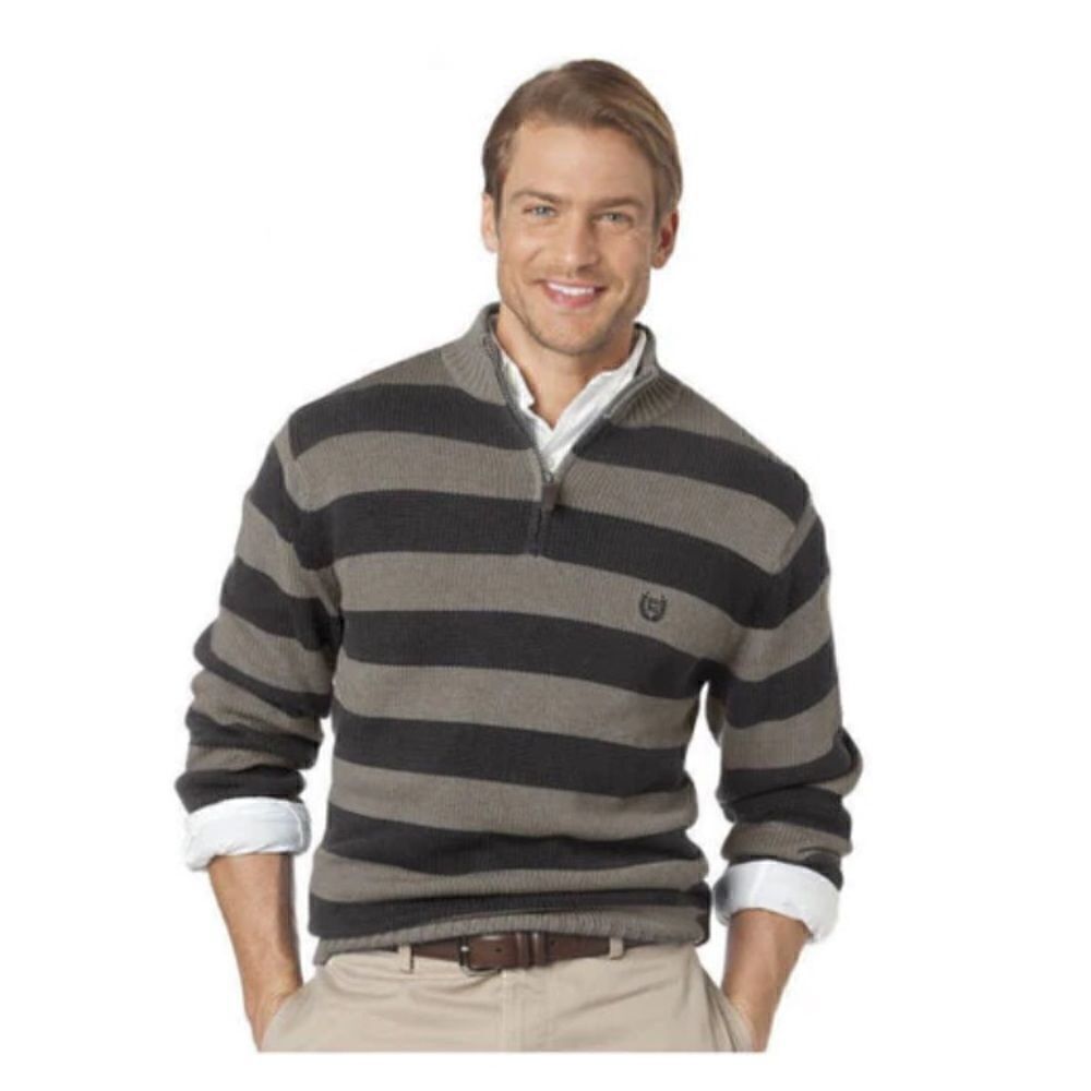 CHAPS By RALPH LAUREN Mens 100% Cotton 1/4 ZIP Pullover Sweater size XL